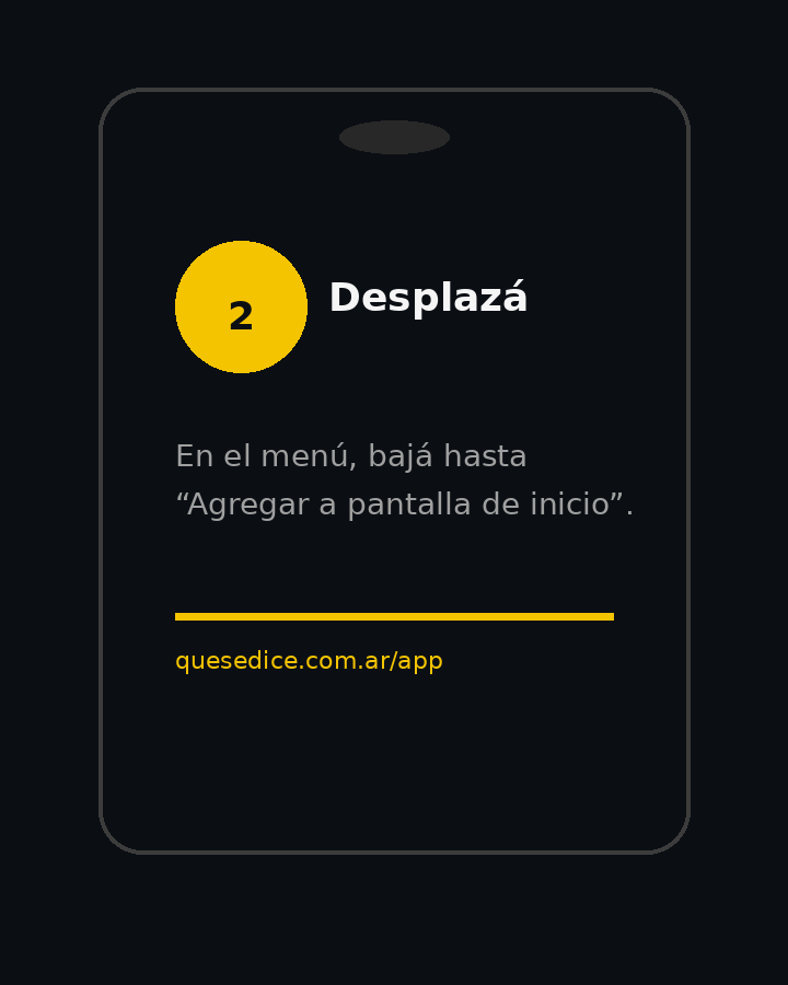 Paso 2: buscá Agregar a pantalla de inicio